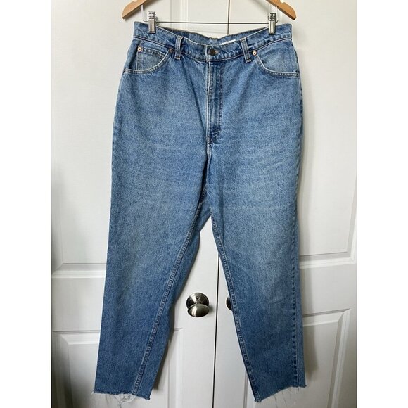 Vintage Levi’s 816 Jeans Mens 34 White Tag Tab Blue Cotton Classic 5 Pocket - Picture 2 of 11